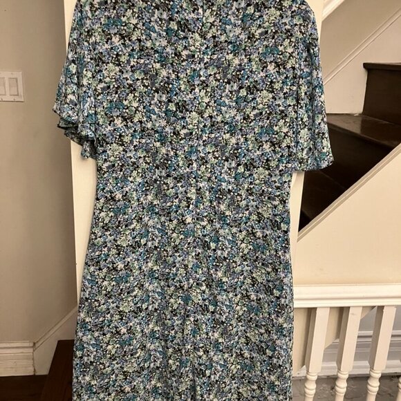 Suzy Shier Blue Print Dress - Picture 7 of 10